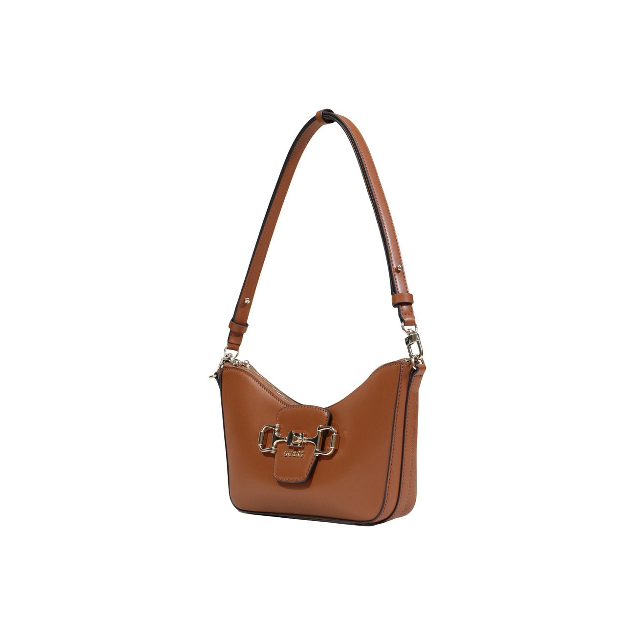 Guess Borsa Donna A Mano Marrone 28x16x5 Cm Con Cerniera
