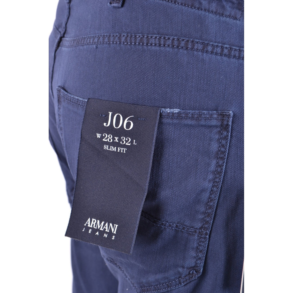 Jeans Uomo Armani Jeans Blu Cotone Elasticizzato Primavera Estate