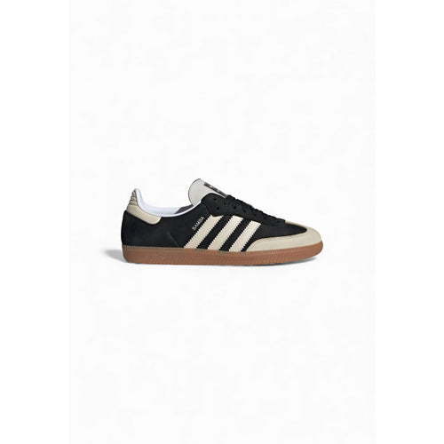 Calzature Sneakers Adidas Originals Adidas Originals Samba OG W Sneakers Donna Pelle Nero Classiche Primavera Estate Con Lacci Comfort Casual