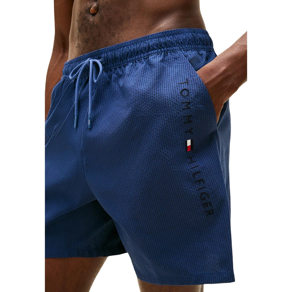 Tommy Hilfiger Costume Da Bagno Uomo Blu Con Coulisse E Tasche