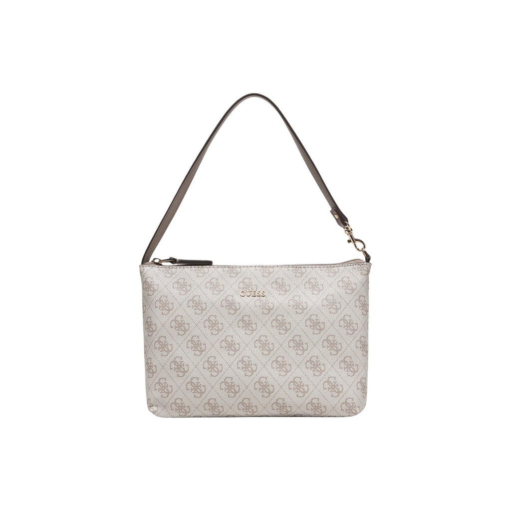 Guess Borsa Donna Grigia Stampa 34x28x14 Con Pochette Interna