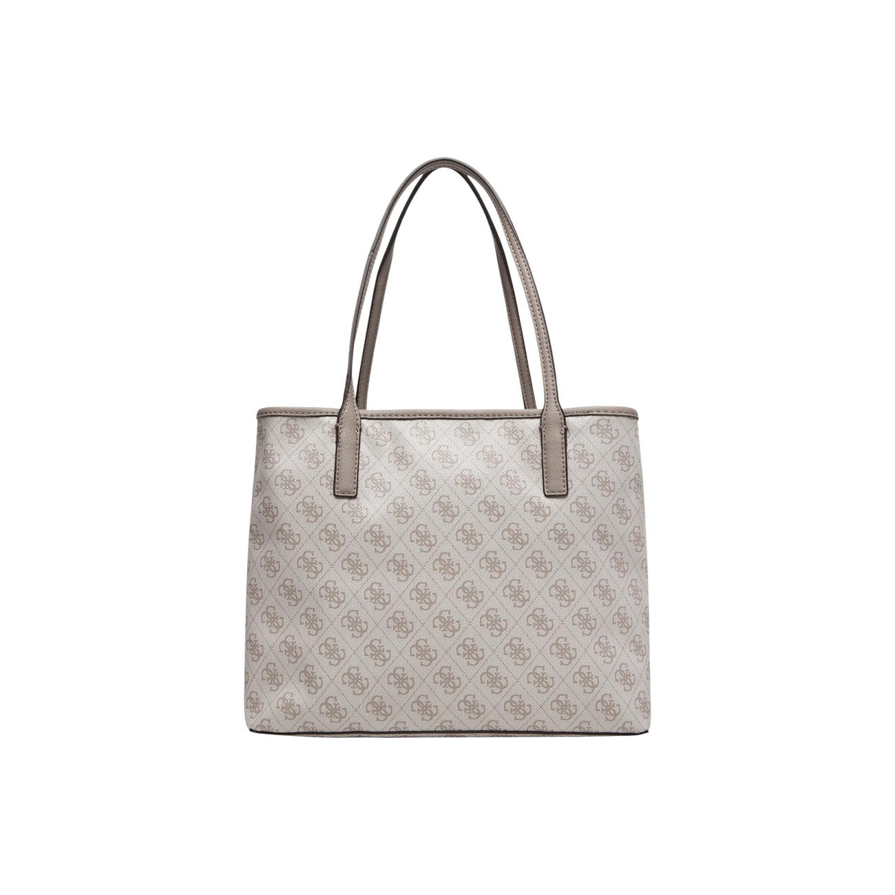 Guess Borsa Donna Grigia Stampa 34x28x14 Con Pochette Interna