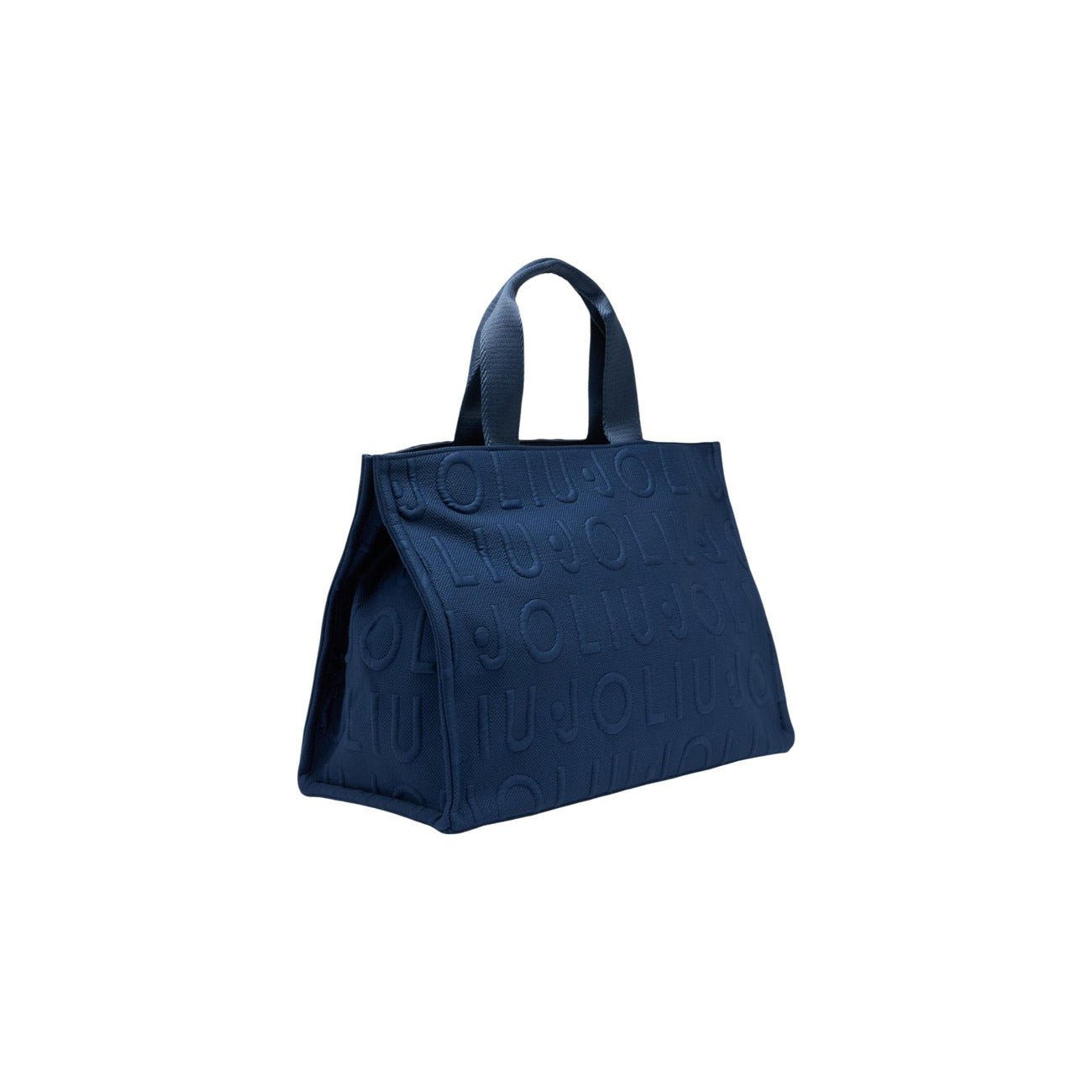 Liu Jo Borsa Donna Tote Blu Con Tracolla Logo Bubble 41x30x10cm