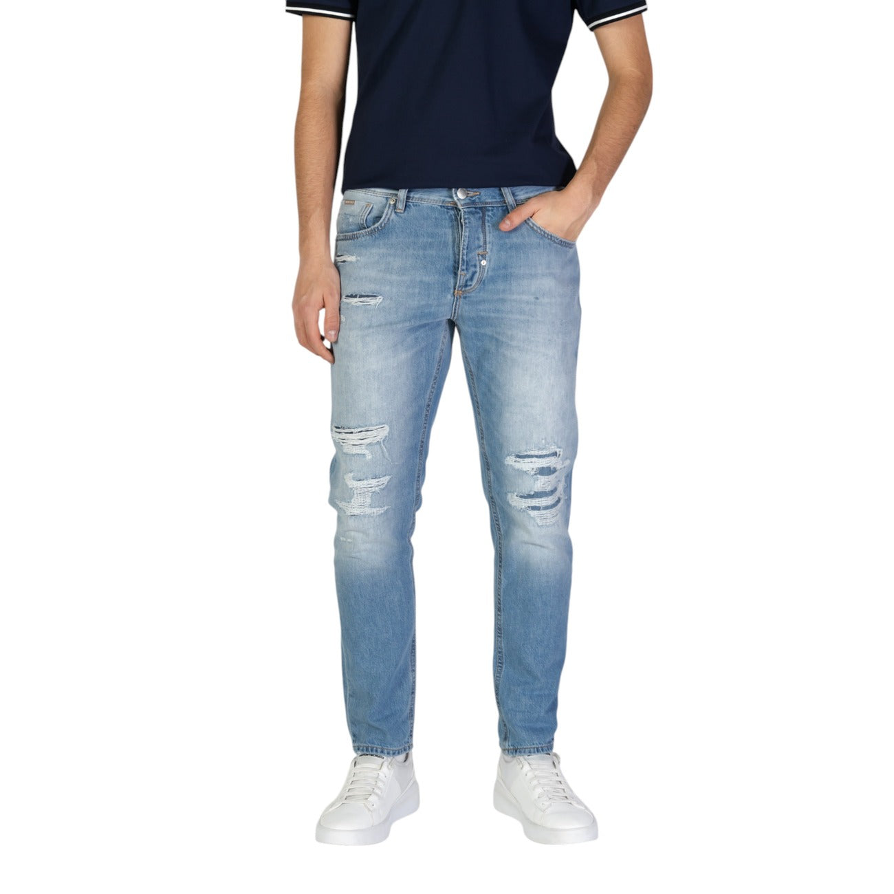 Antony Morato Jeans Uomo Blu Effetto Consumato Primavera Estate