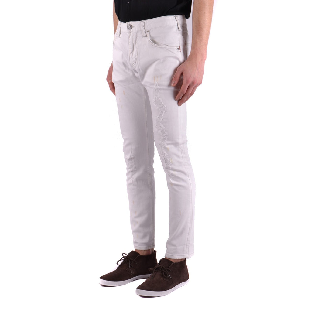 Armani Jeans Uomo Pantaloni Jeans Bianchi Slim Elastici Cotone 98 Stretch