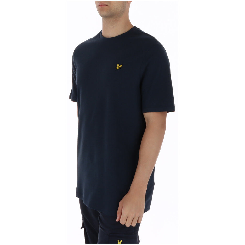 Lyle And Scott T Shirt Uomo Blu Cotone Puro Maniche Corte