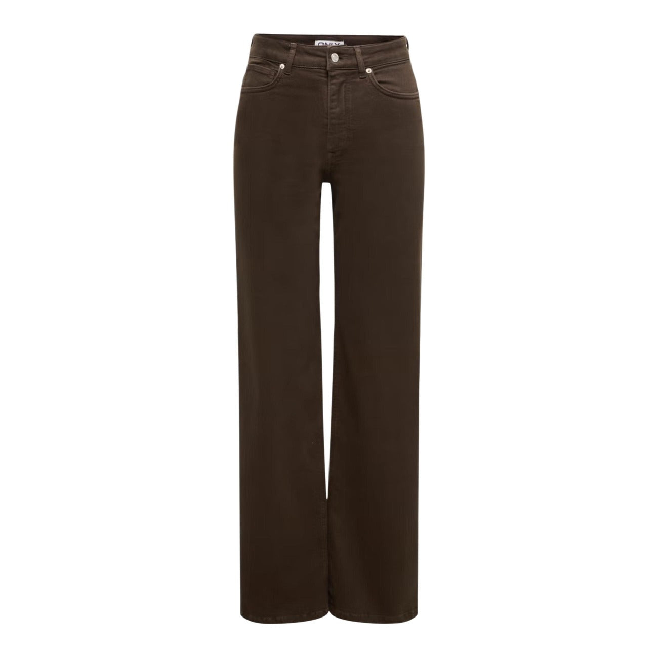 Jeans Donna Only Madison Blush Vita Alta Wide Marrone 99 Cotone