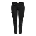 Jeans Donna Only Nero Con Zip E Bottone Elasticizzati 98 Cotone 2 Elastan
