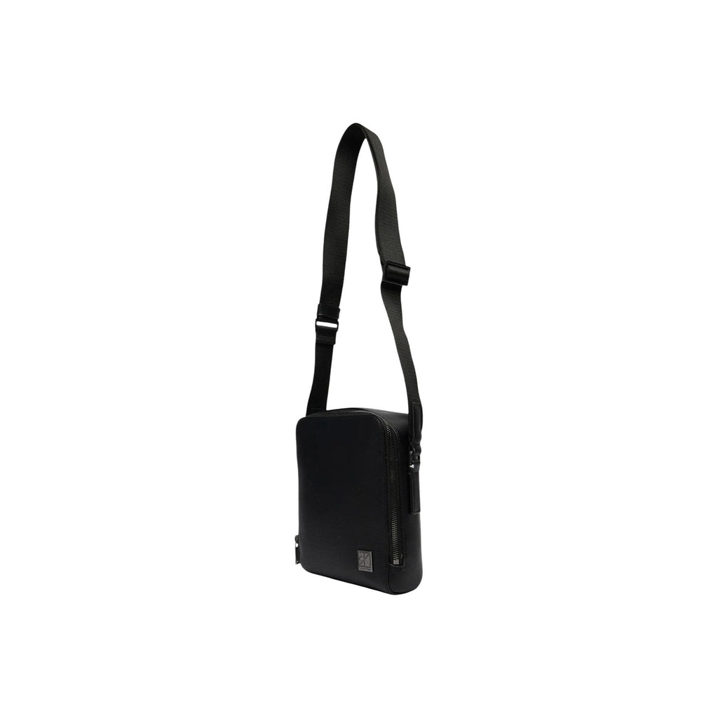 Calvin Klein Borsa Tracolla Uomo Nero 17x21x7 Cm Con Cerniera Tasca Interna Primavera Estate Elegante