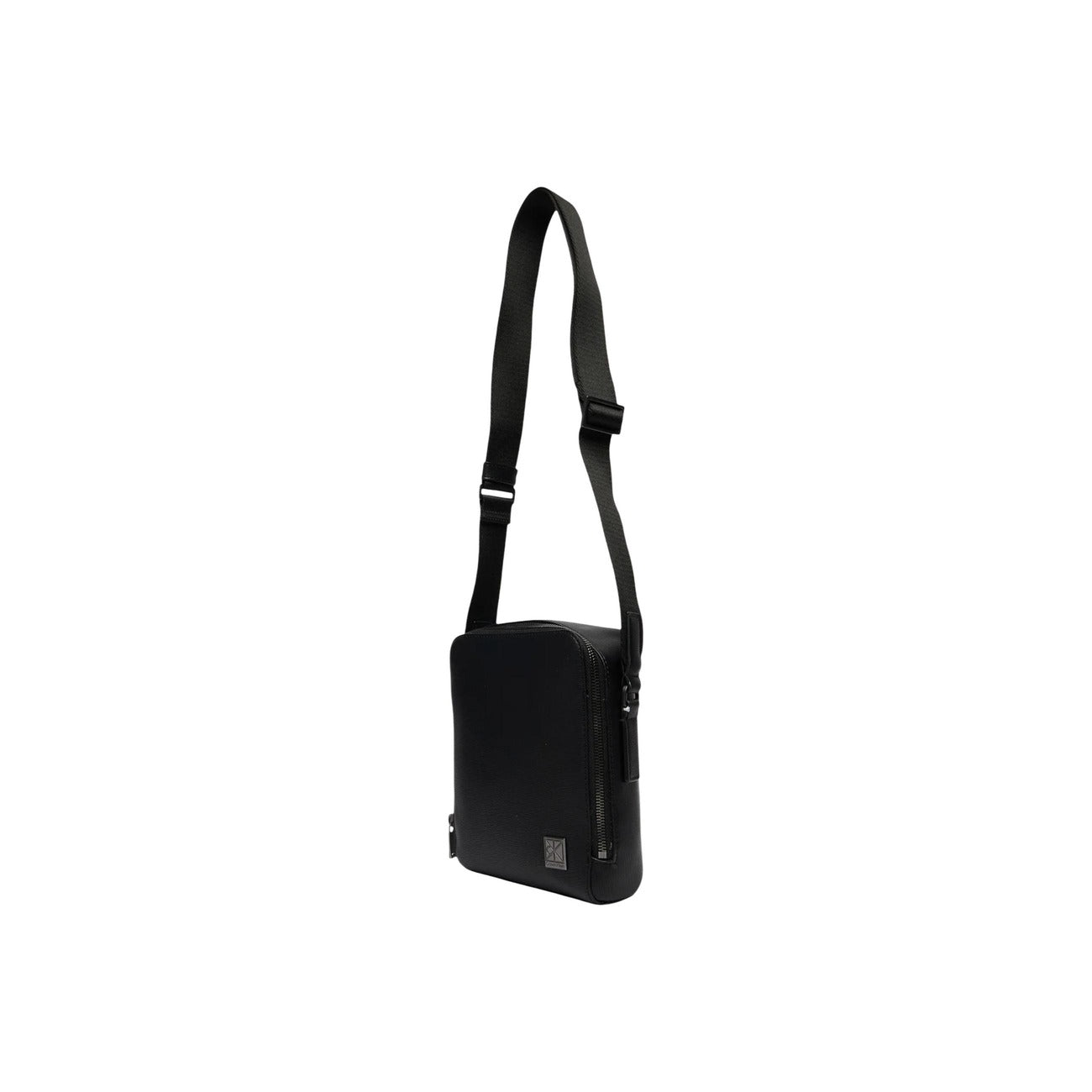 Calvin Klein Borsa Tracolla Uomo Nero 17x21x7 Cm Con Cerniera Tasca Interna Primavera Estate Elegante