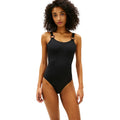 Costume Intero Donna Tommy Hilfiger Nero Scollo Tondo Spalline