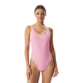 Tommy Hilfiger Costume Intero Donna Rosa Scoop Back In Nylon