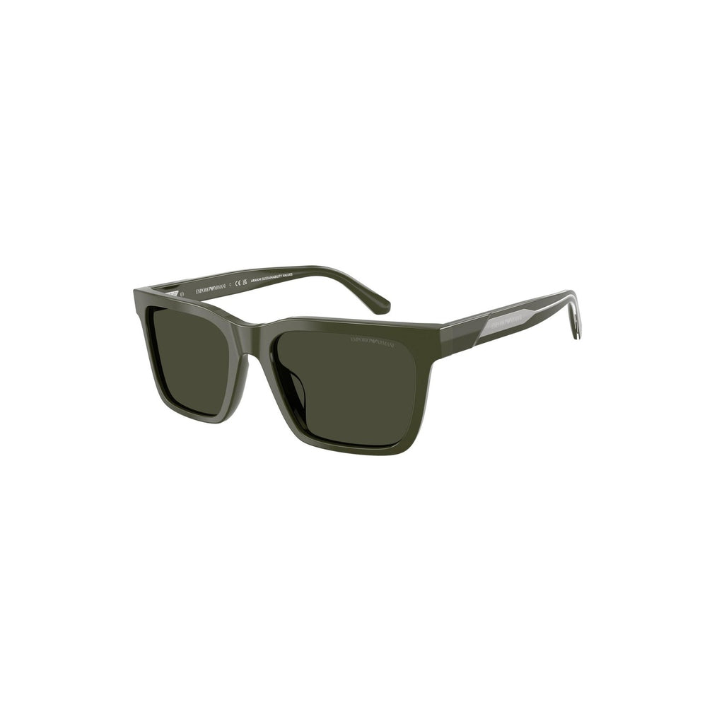 Emporio Armani Occhiali Da Sole Uomo Quadrati Verde Acetato Made In Italy