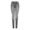 Only Jeans Donna Grigio Vita Alta Stretch Cotone Elastan