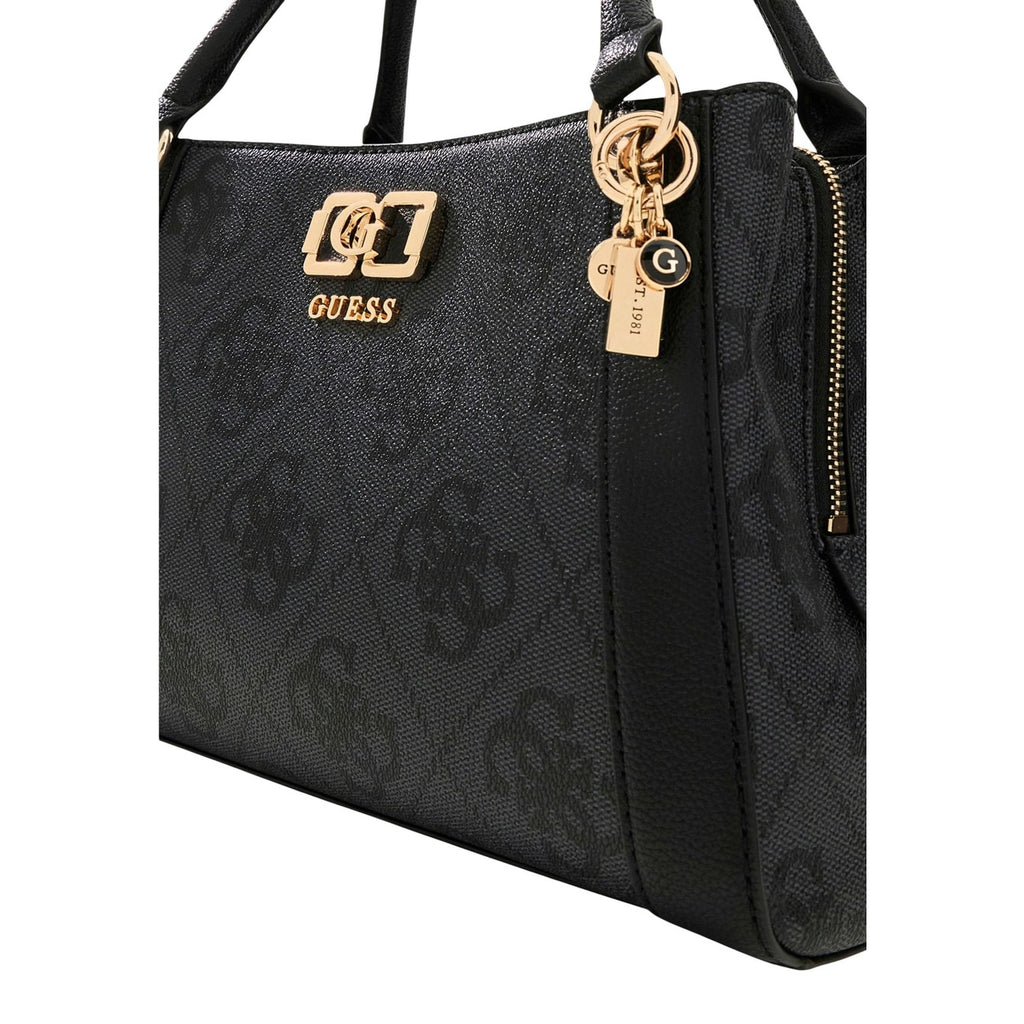 Guess Borsa Donna Nero A Mano Con Tracolla 31x20x10 Cm