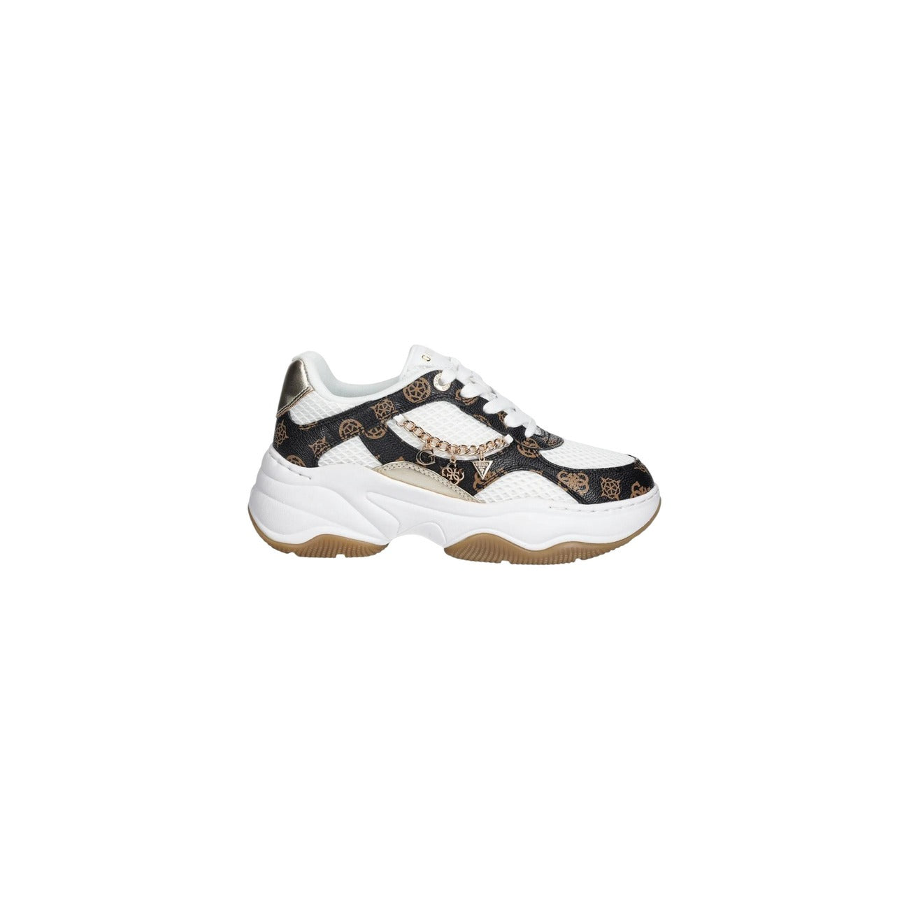 Guess Sneakers Donna Marrone Lacci Basse Sportive Primavera Estate