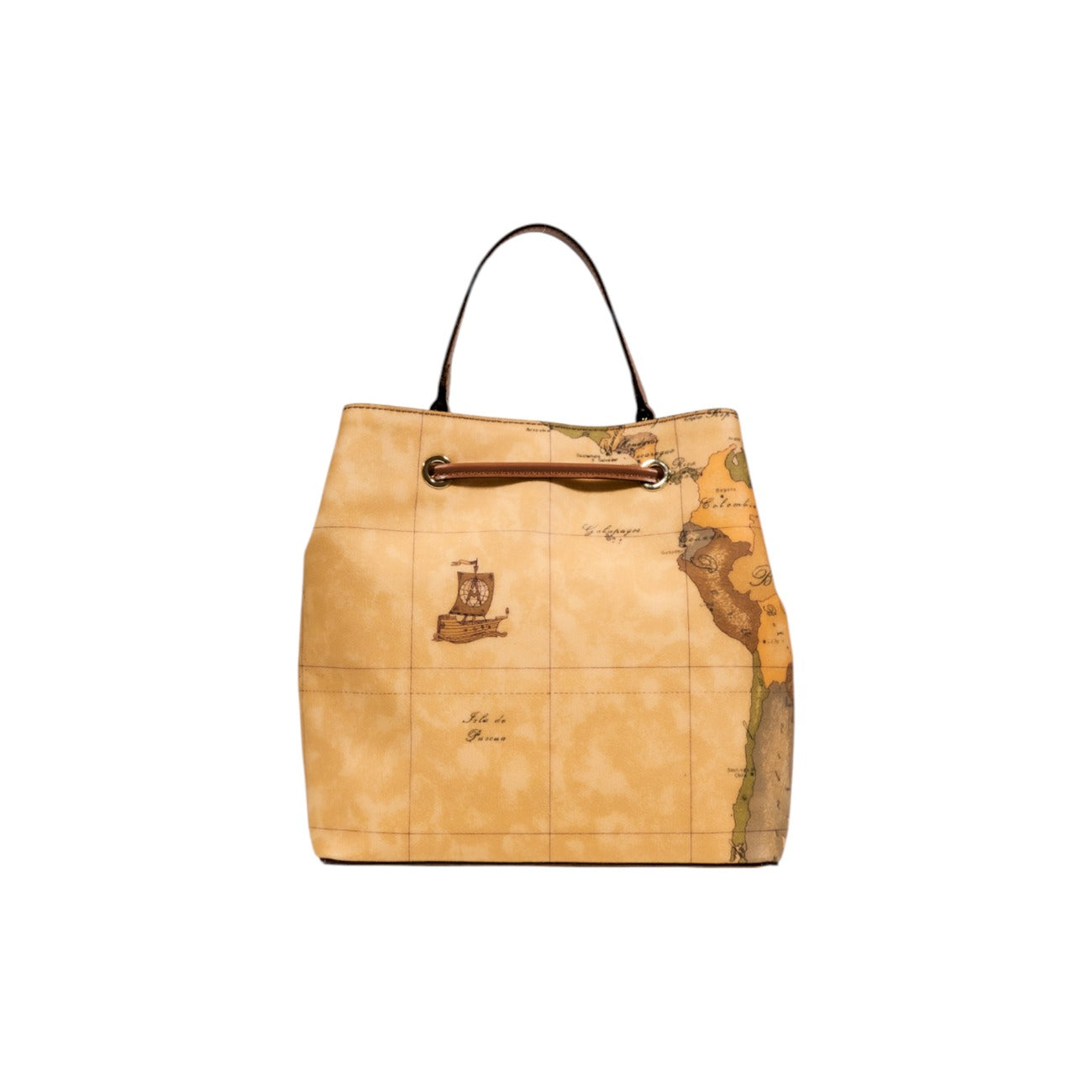 Alviero Martini Prima Classe Borsa Donna Beige Stampa Pelle Mano Tracolla W25 H23 L14 Primavera Estate