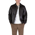 Guess Giacca Aviator Uomo Marrone Cerniera Colletto Classico