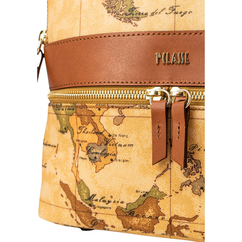 Alviero Martini Prima Classe Borsa Donna In Pelle Beige Made In Italy Autunno Inverno Elegante