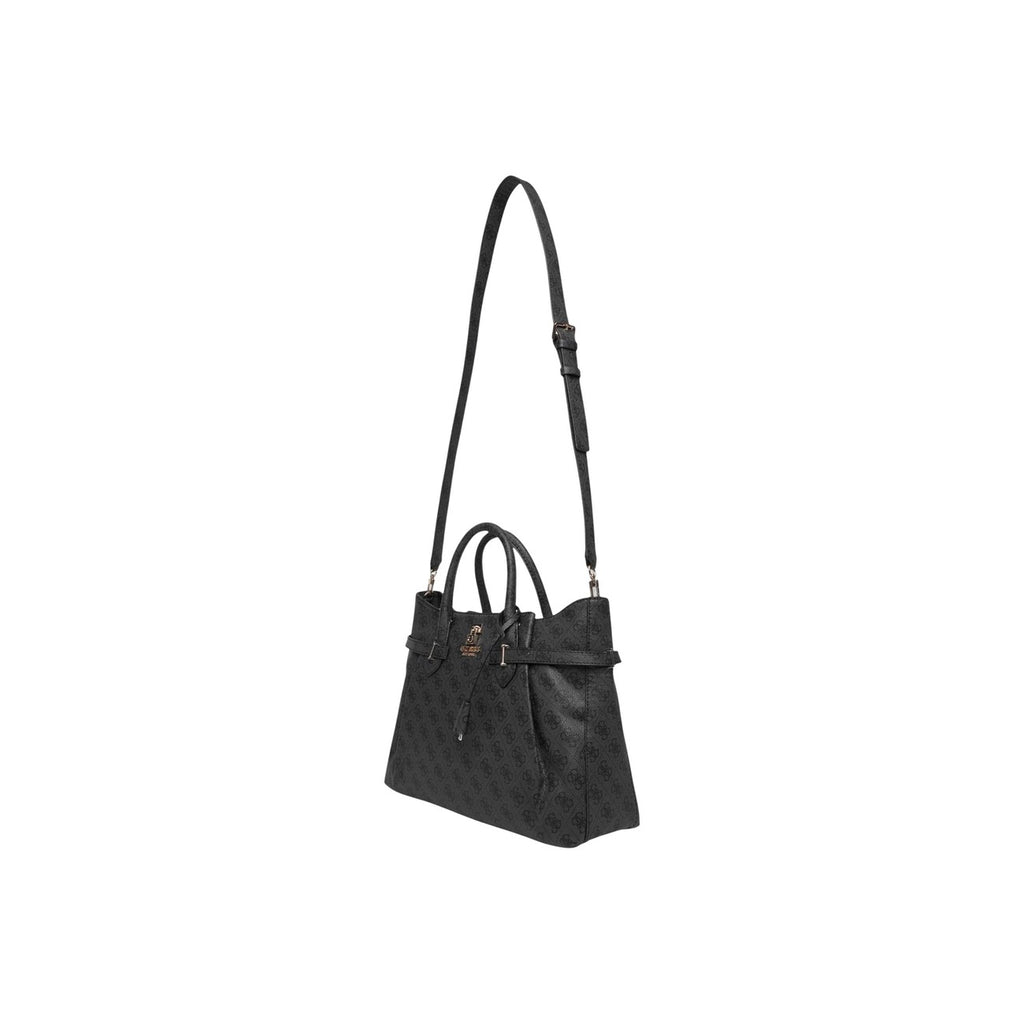 Guess Borsa Donna Satchel Grigio Stampa Yesba Girlfriend 38x27x13 cm