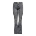 Only Jeans Donna Grigio Cotone Elastan Con Zip E Bottone Primavera Estate