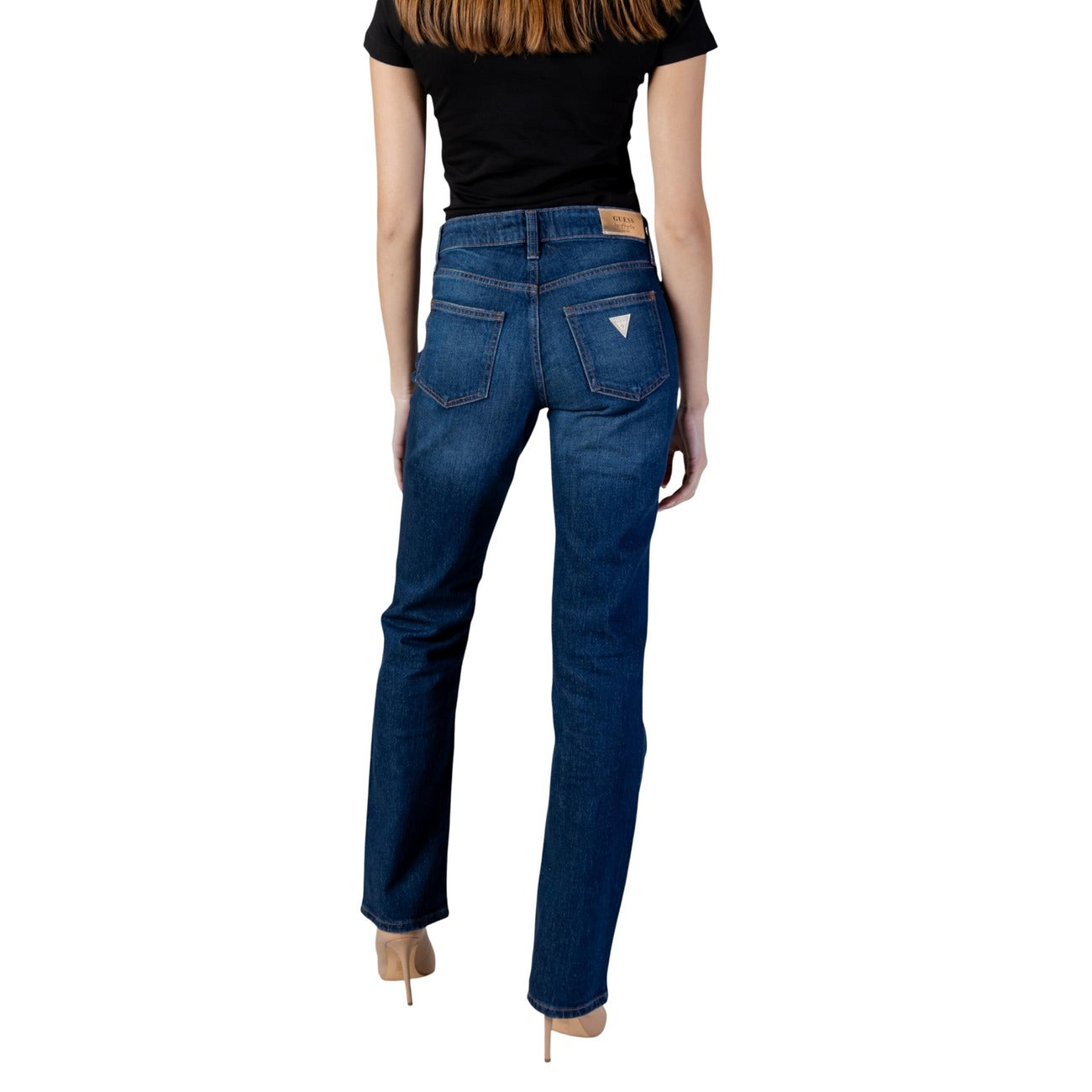Guess Jeans Donna Nicky Cigarette Blu Jeans Slim Vita Media