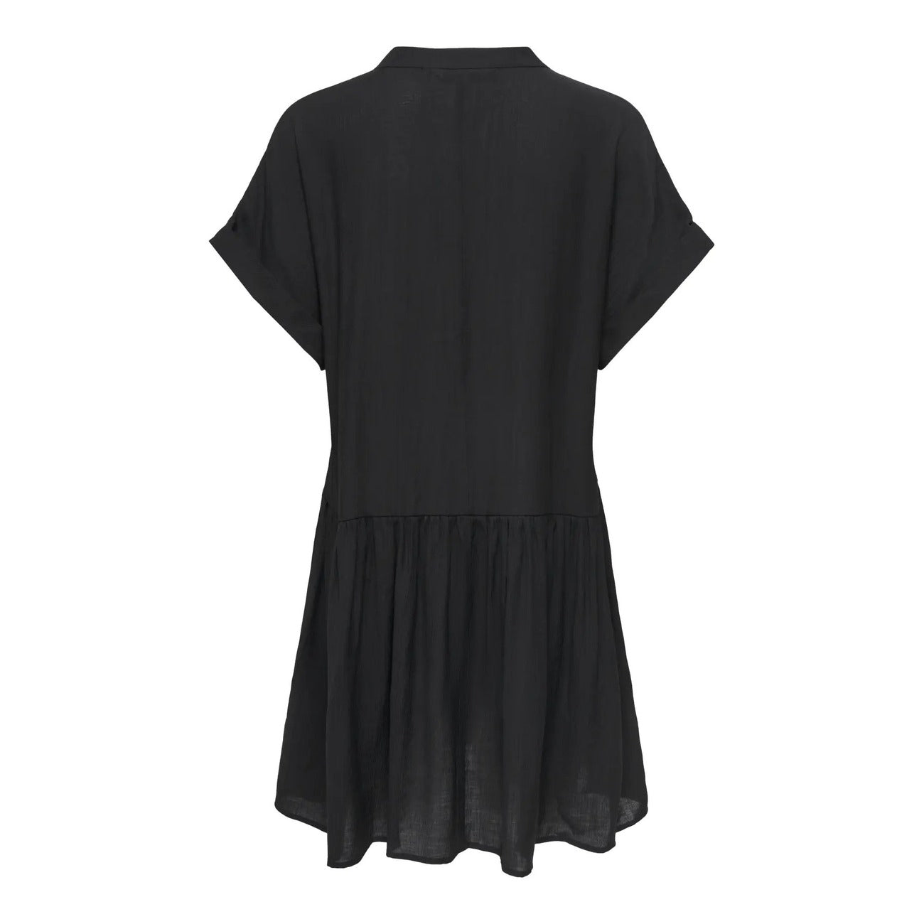 Only Abito Donna Nero Scollo A V Maniche Corte Primavera Estate