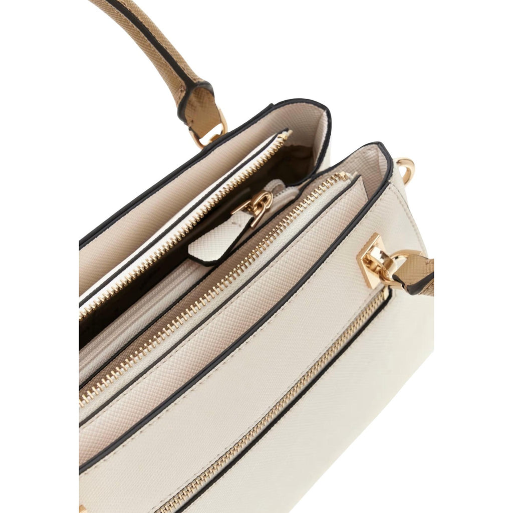 Guess Borsa Donna Noelle II Luxury Satchel Beige Con Tracolla