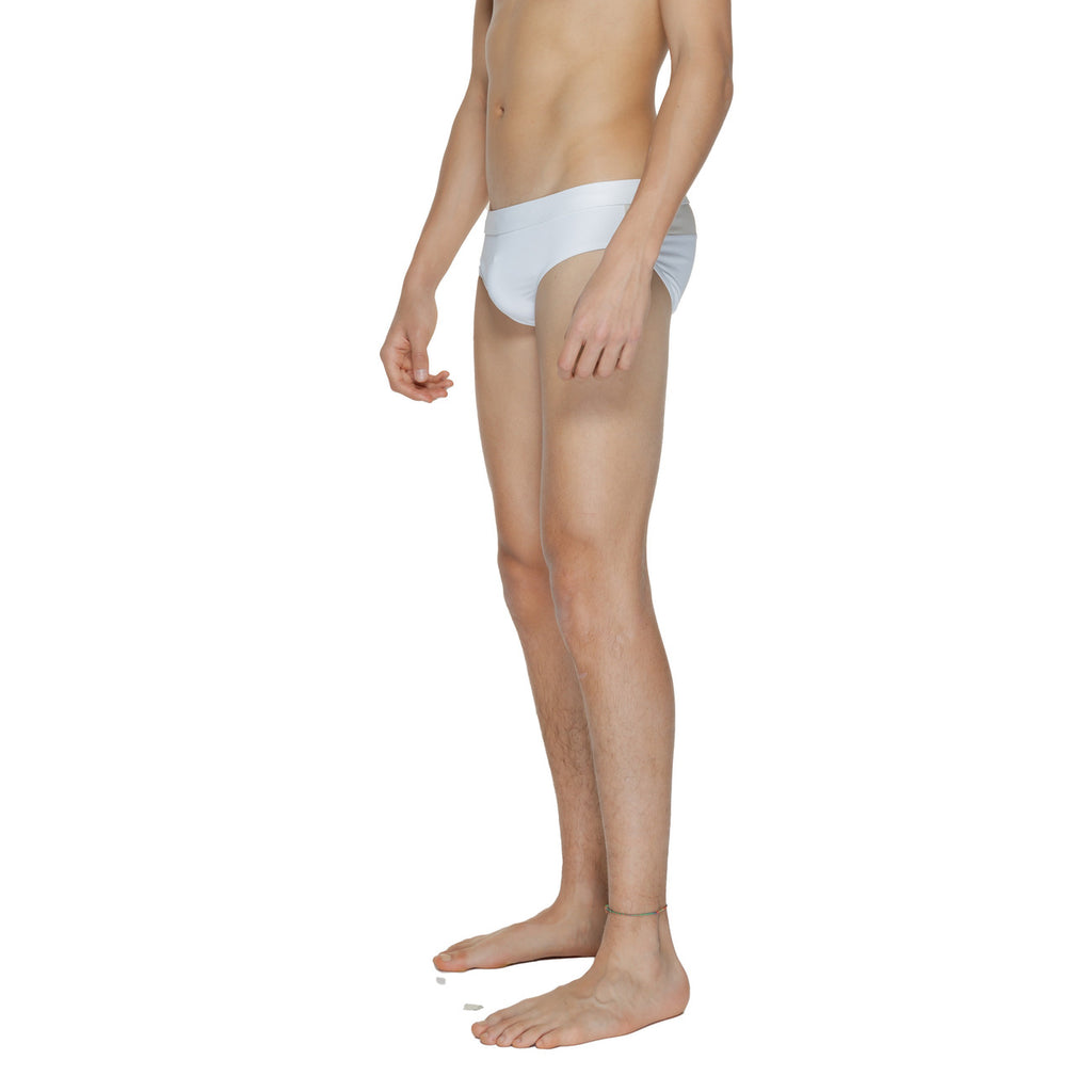 Calvin Klein Costume Da Bagno Uomo Bianco Elasticizzato Estivo