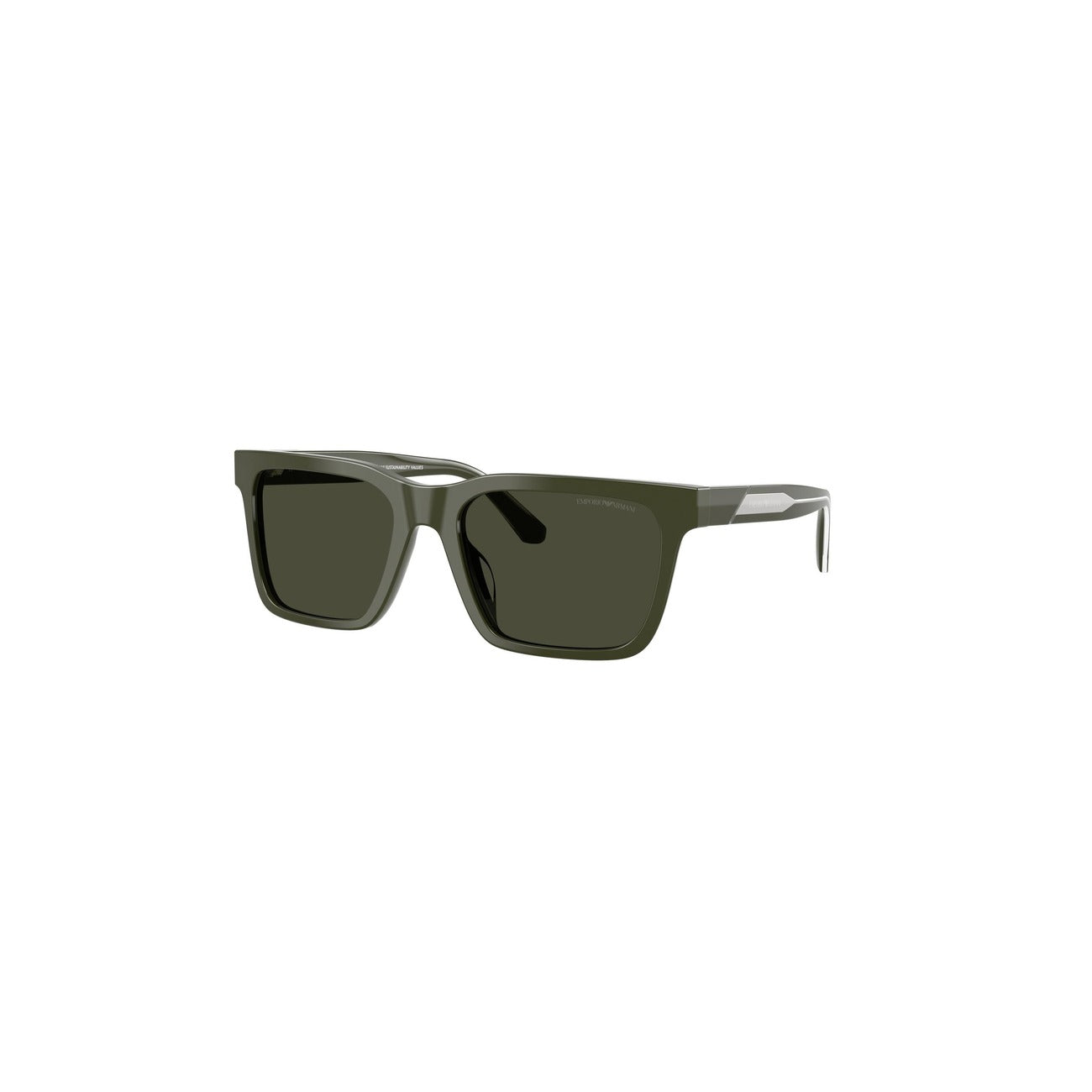 Emporio Armani Occhiali Da Sole Uomo Quadrati Verde Acetato Made In Italy