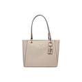 Guess Borsa Donna A Mano Grigia Con Zip Tasche Interne 30x25x9 Cm