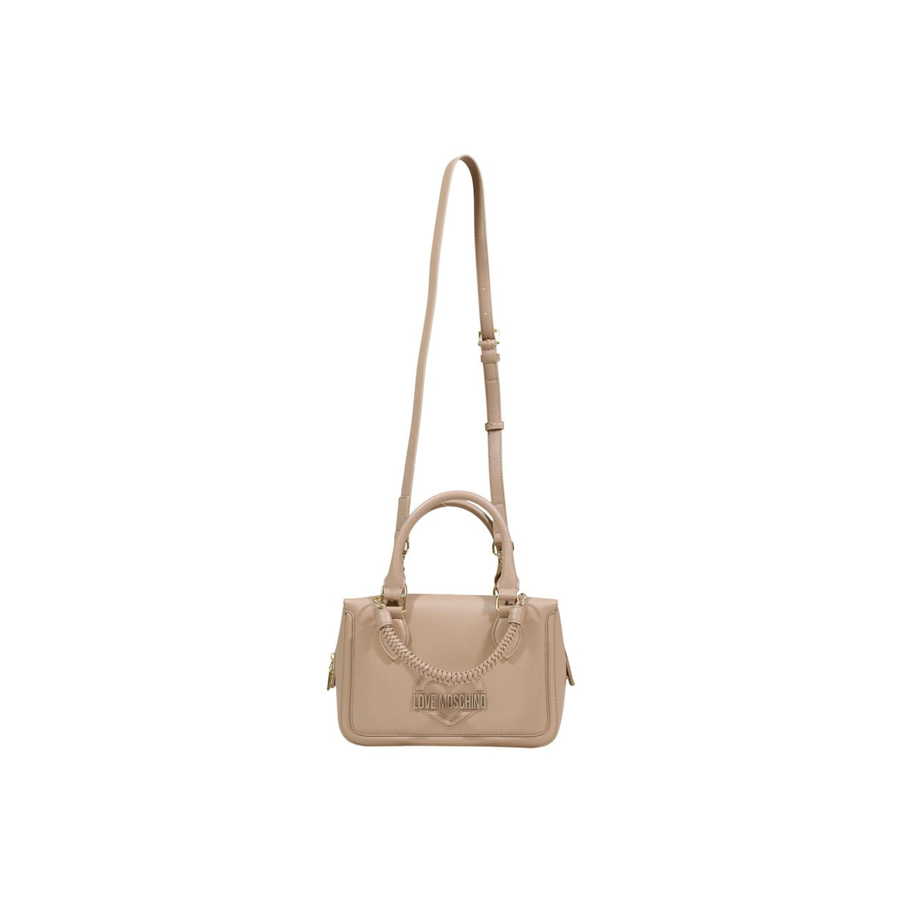 Love Moschino Borsa Donna Beige In Poliuretano 16 X 25 X 10 Cm