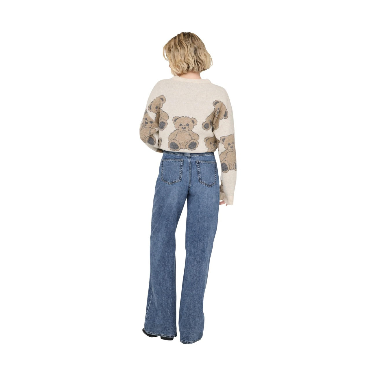 Only Jeans Donna Blu Regular Vita Alta Cotone Organico 75 Primavera Estate