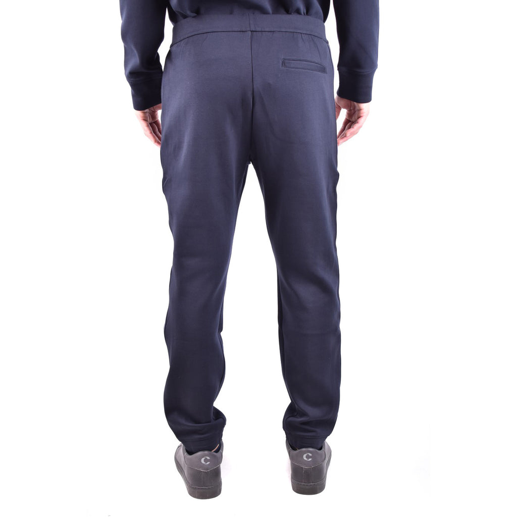 Emporio Armani Pantaloni Uomo Neri Autunno Inverno Elastan Poliestere