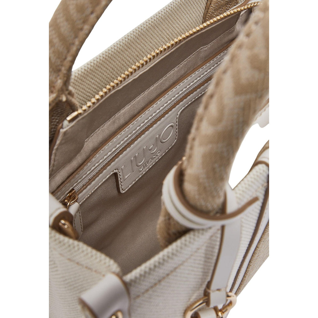 Liu Jo Borsa Donna A Mano Con Tracolla Beige 25x20x12 Cm