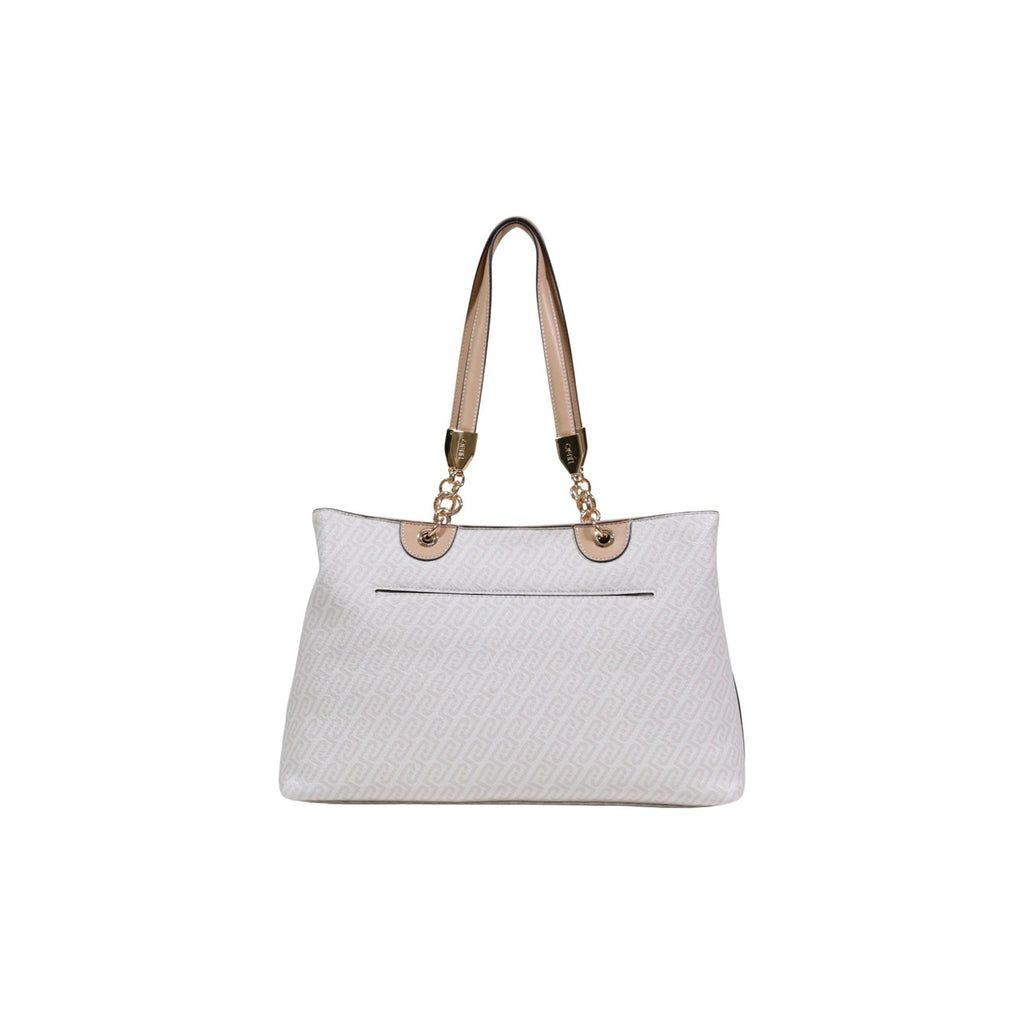Liu Jo Borsa Donna Tote Beige 38 x 24 x 15 Cm Con Zip