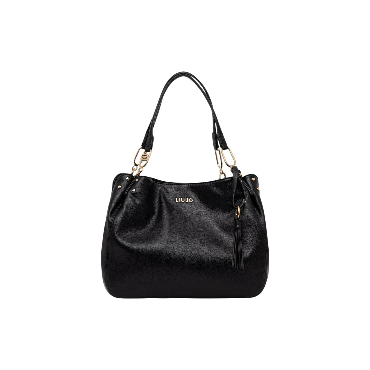 Liu Jo Borsa A Mano Donna Nero 33x27x16 Cm In Poliuretano