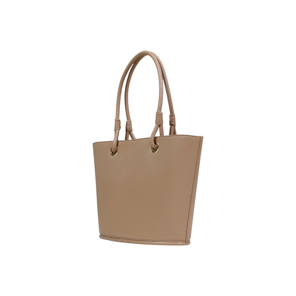 Love Moschino Borsa A Mano Donna Beige 40x25x10 Poliuretano