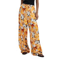 Desigual Pantaloni Donna Viscosa Floreale Arancione Primavera Estate
