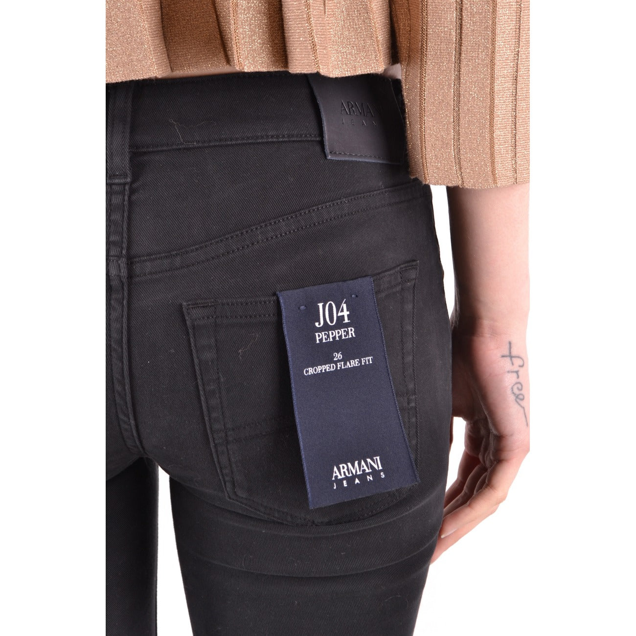 Armani Jeans Donna Jeans Nero Skinny Cotone Elastan Primavera Estate