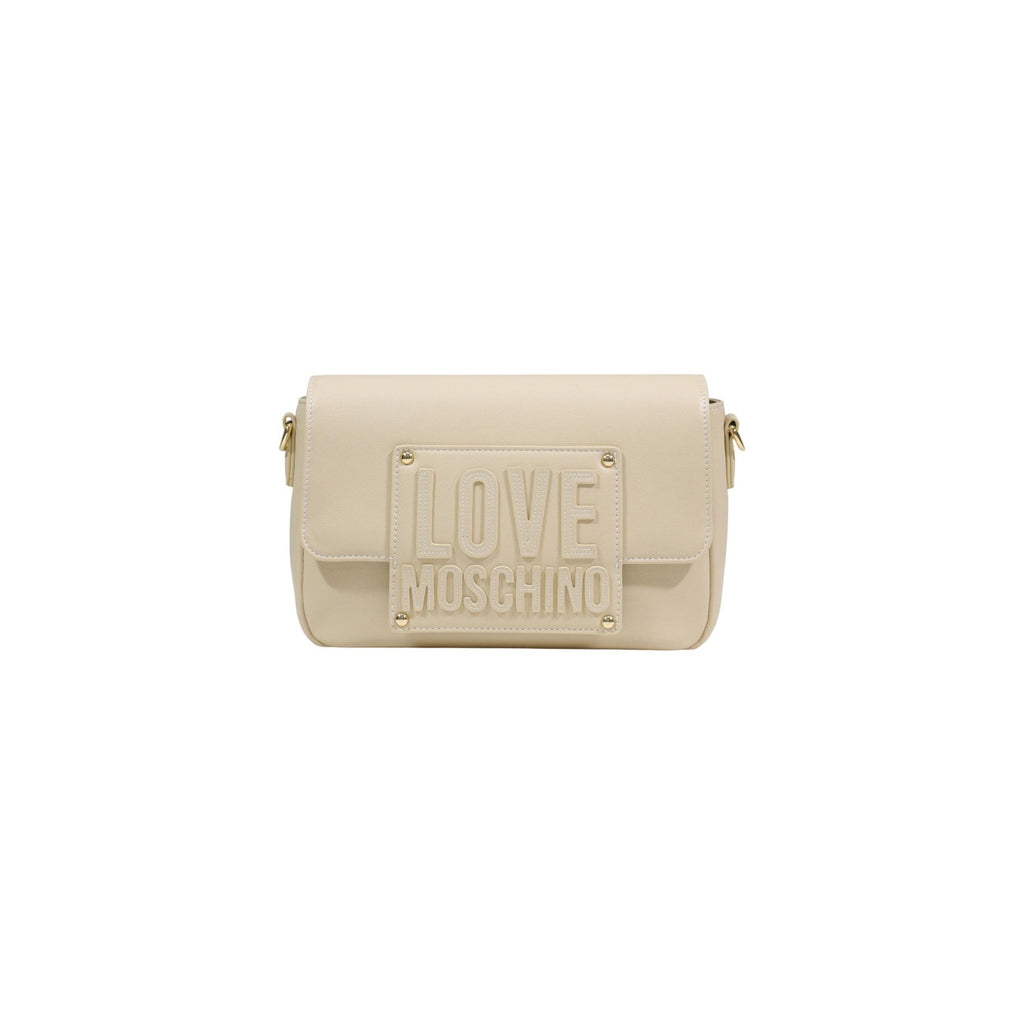 Love Moschino Borsa Donna Beige In Poliuretano 15x25x6 Cm