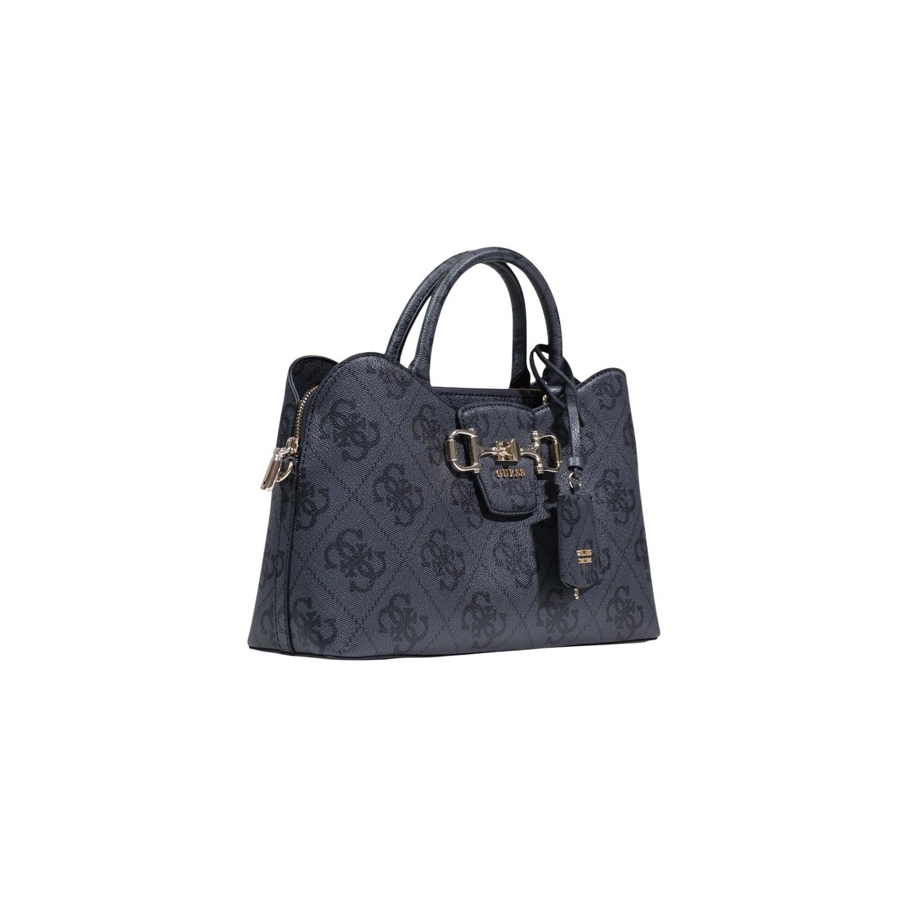 Guess Borsa Donna A Mano Con Tracolla Grigia Stampa 33x20.5x10.5
