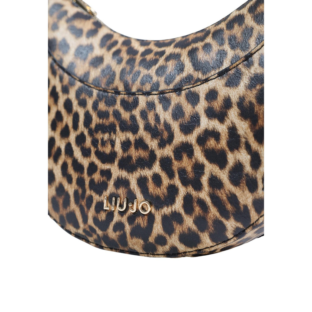 Liu Jo Borsa Donna Tracolla Beige Leopardata Piccola 23x18x7
