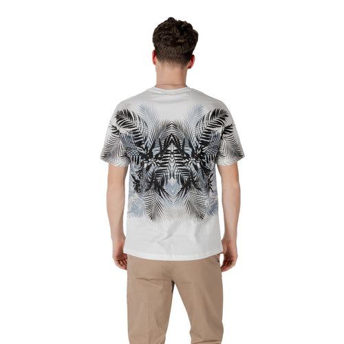 Antony Morato T Shirt Uomo Cotone Bianco Fantasia Floreale Estate