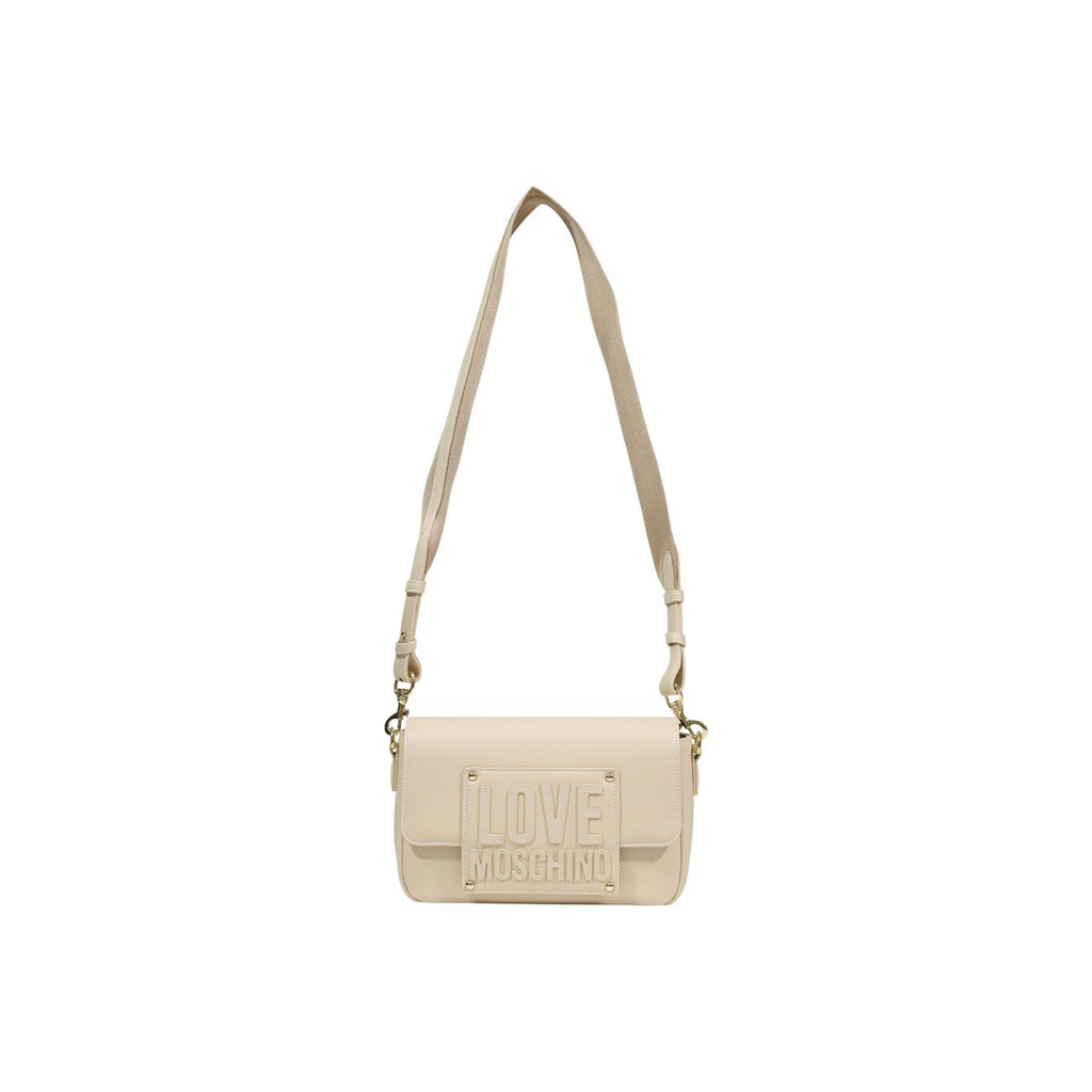 Love Moschino Borsa Donna Beige In Poliuretano 15x25x6 Cm