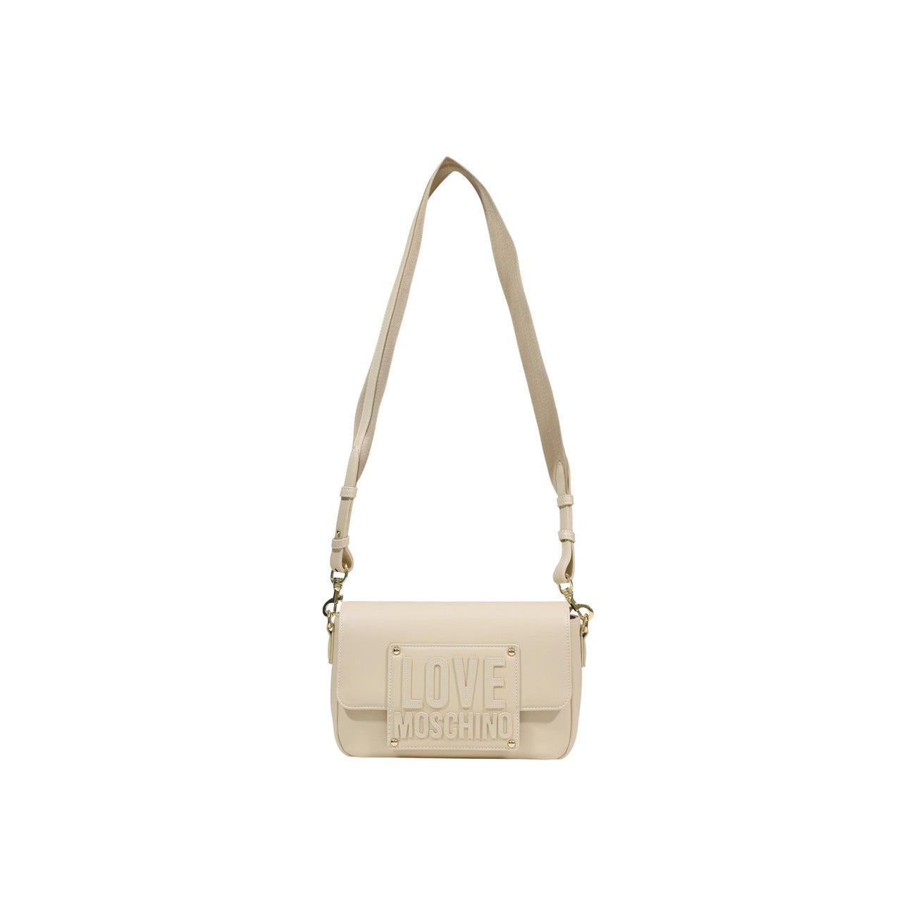 Love Moschino Borsa Donna Beige In Poliuretano 15x25x6 Cm