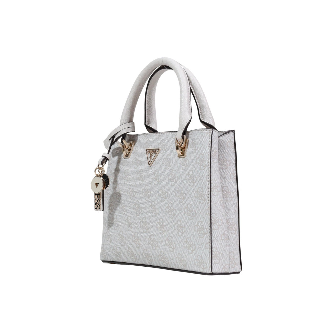 Guess Borsa Donna Bianca A Mano Con Tracolla Piccola 25.5x20x6 cm