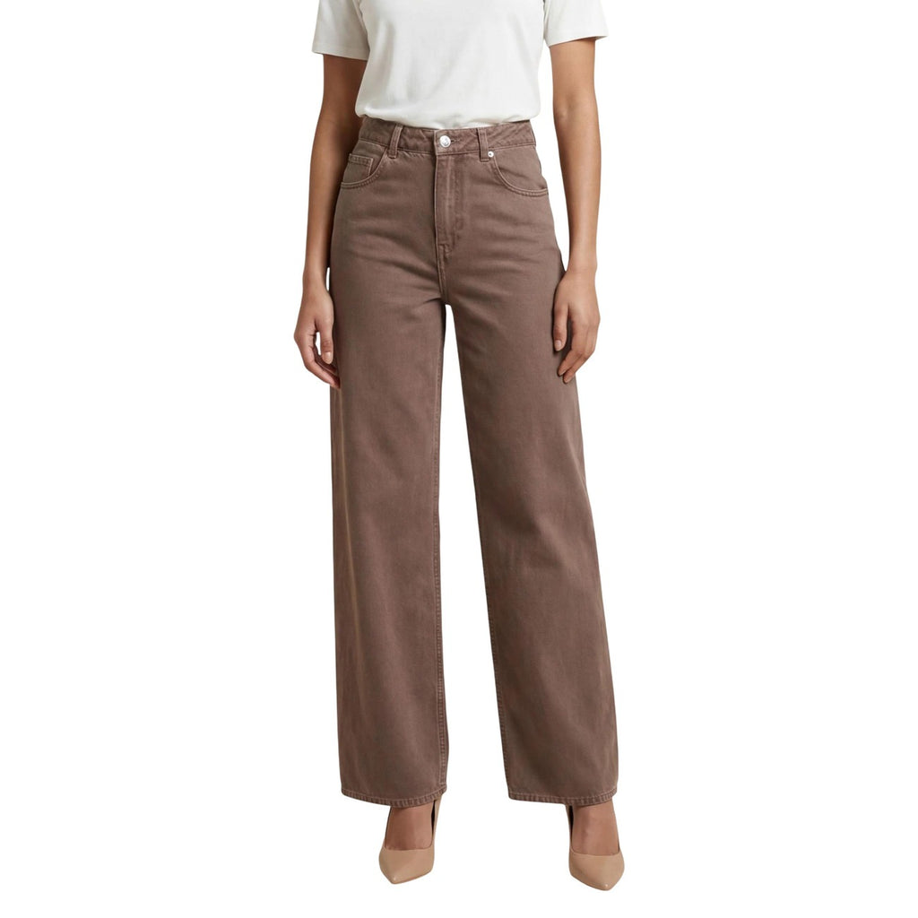 Only Jeans Donna Marrone 100 Percento Cotone Primavera Estate
