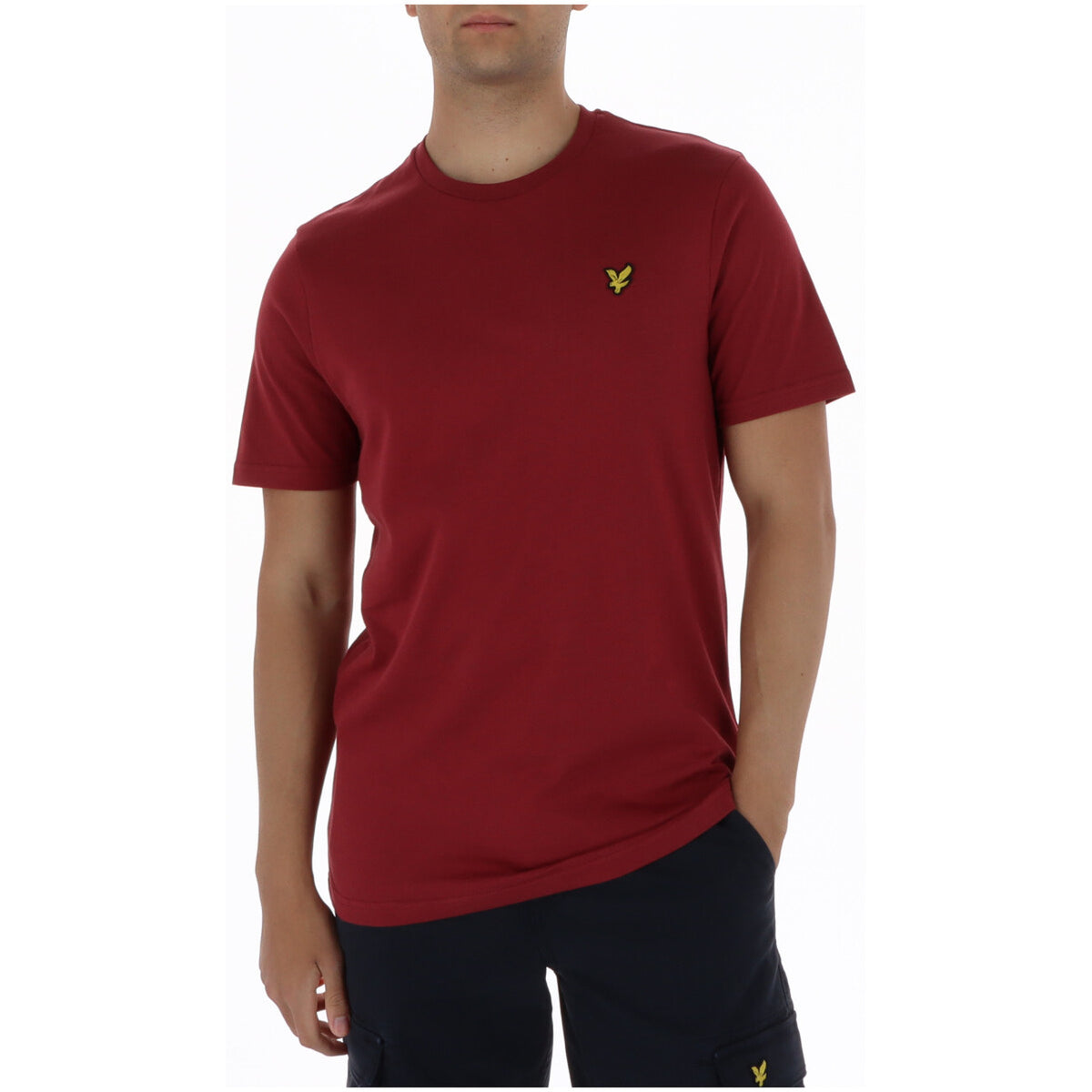 Abbigliamento T-shirt Lyle & Scott Lyle E Scott T Shirt Uomo Rosa Girocollo Cotone Puro Maniche Corte Estate