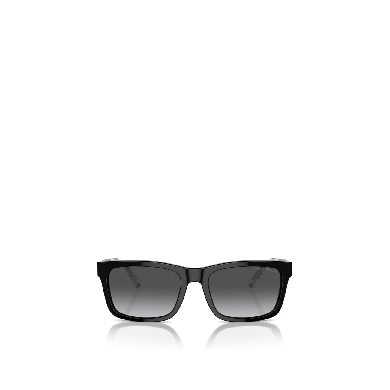 Emporio Armani Occhiali Da Sole Uomo Rettangolari Nero Acetato Polarizzati